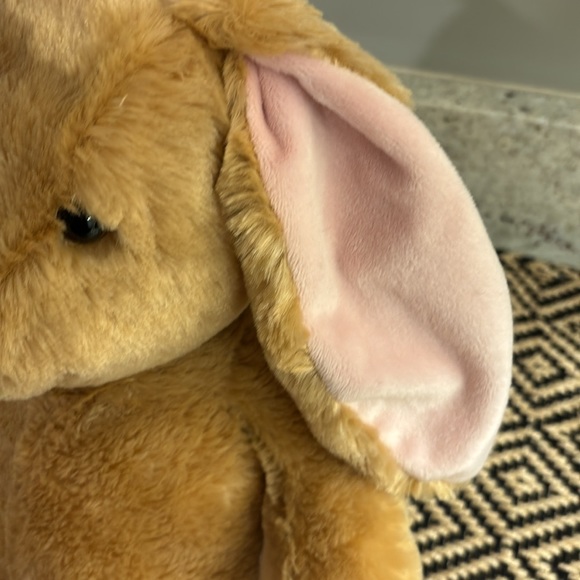 Build A Bear Workshop Light Brown Tan Rabbit Bunny Stuffed Plush Pink Nose BAB - Picture 8 of 8